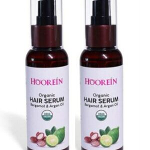 HOOREIN Organic HAIR SERUM (Bergamot & Argan Oil)  2 pis
